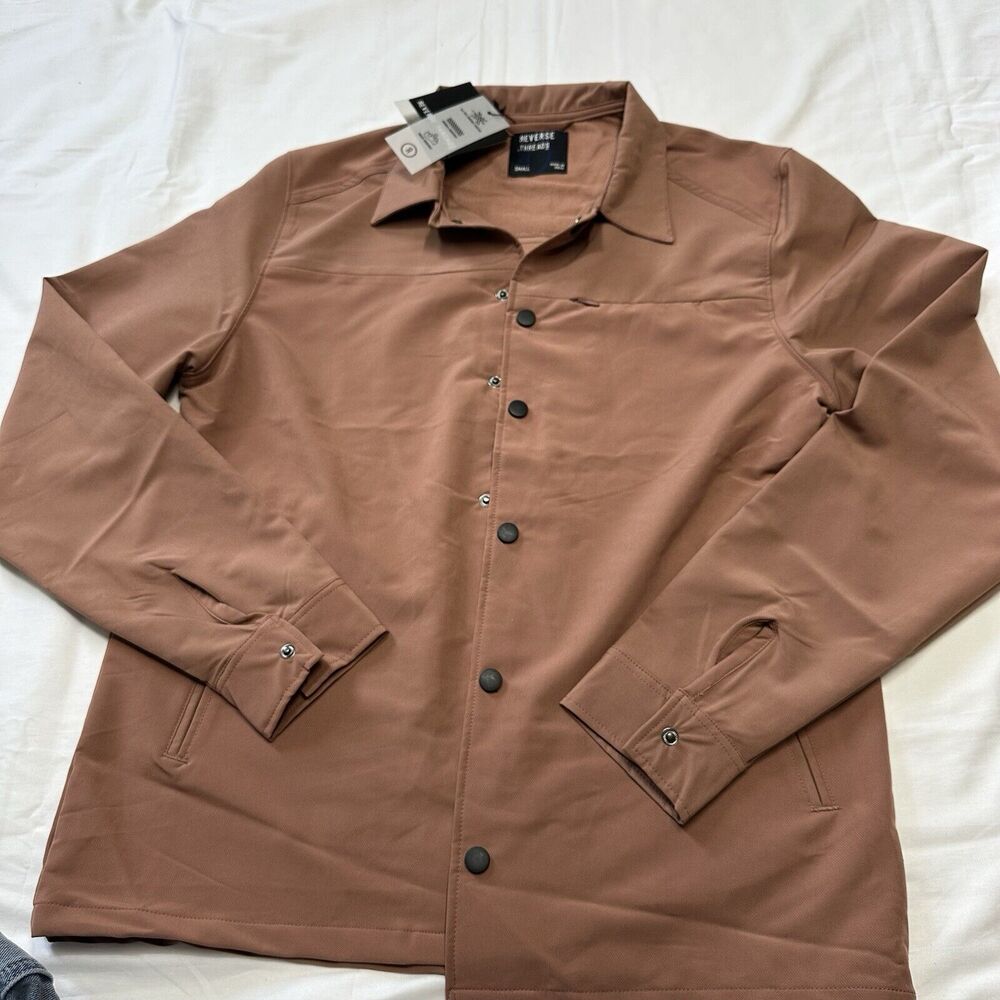 Reverse Threads Mens Size Small Pink Casual Button Down Shirt NWT